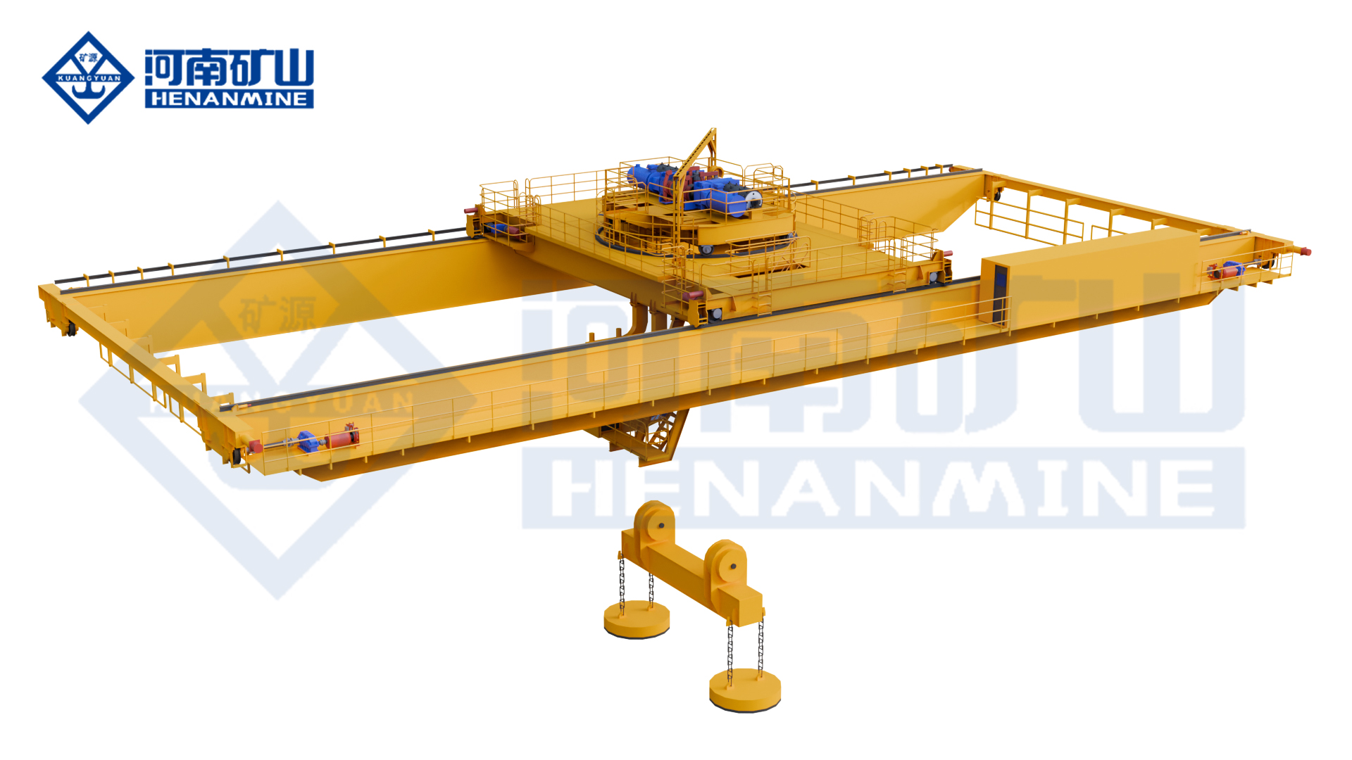 YC Overhead Rotating Electromagnetic Beam Bridge Crane custom