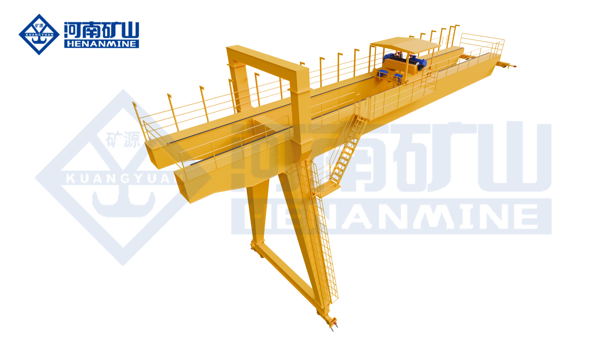 Double-Girder Semi-Gantry Crane for Heavy-Duty Lifting