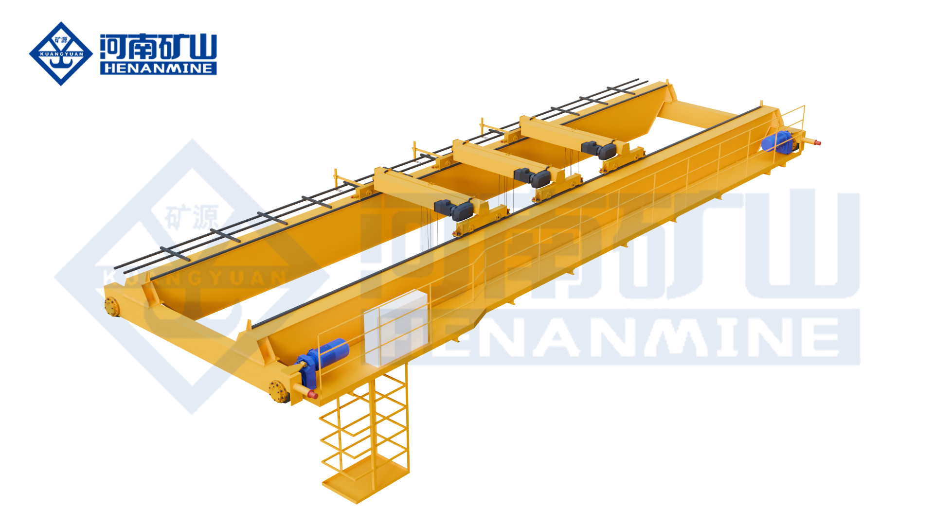 New three-trolley electric hoist bridge crane